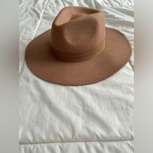 Women’s Felt Just Fab Camel Colored Hat Sz. L